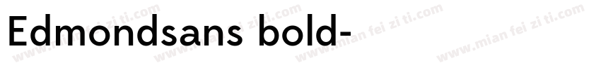 Edmondsans bold字体转换